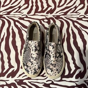 Steve Madden Snake Print Slip-On Sneakers